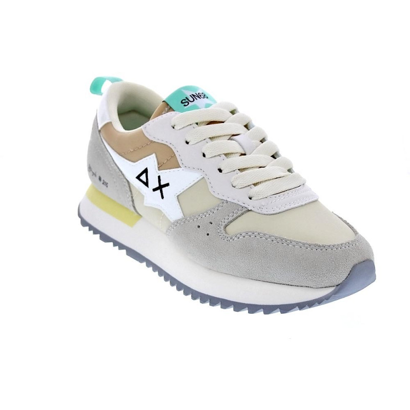Zapatillas Sun68 AX zapatos Mujer modelo Stargirl Multicolor Blanco 