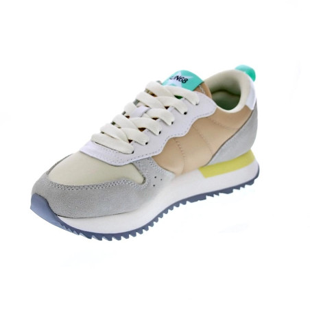 Zapatillas Sun68 AX zapatos Mujer modelo Stargirl Multicolor Blanco 