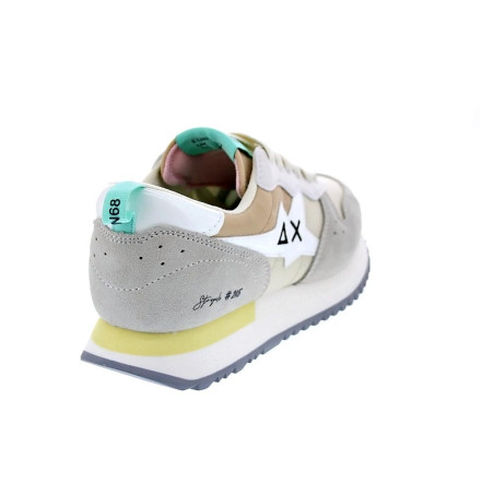 Zapatillas Sun68 AX zapatos Mujer modelo Stargirl Multicolor Blanco 