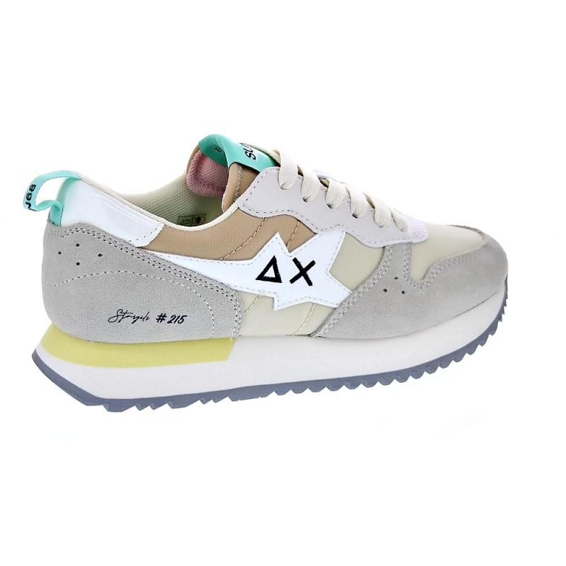 Zapatillas Sun68 AX zapatos Mujer modelo Stargirl Multicolor Blanco 