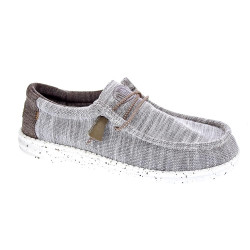 Mocasines Hey Dude zapatos Hombre modelo Wally Stretch Mix Marrón  2