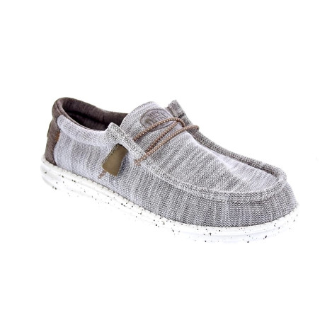 Mocasines Hey Dude zapatos Hombre modelo Wally Stretch Mix Marrón 