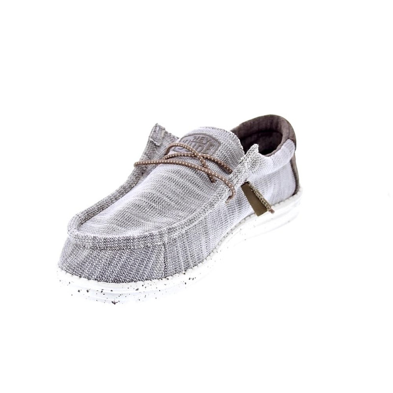 Mocasines Hey Dude zapatos Hombre modelo Wally Stretch Mix Marrón 