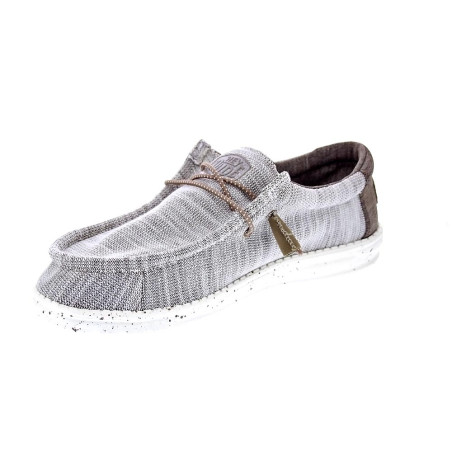 Mocasines Hey Dude zapatos Hombre modelo Wally Stretch Mix Marrón 