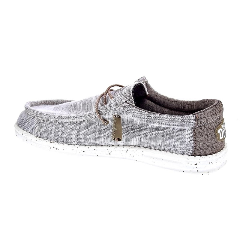 Mocasines Hey Dude zapatos Hombre modelo Wally Stretch Mix Marrón 