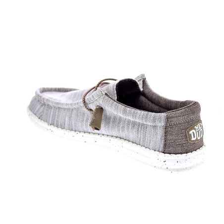 Mocasines Hey Dude zapatos Hombre modelo Wally Stretch Mix Marrón 