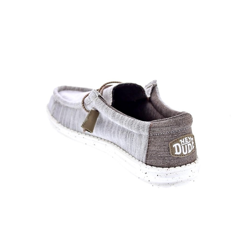 Mocasines Hey Dude zapatos Hombre modelo Wally Stretch Mix Marrón 