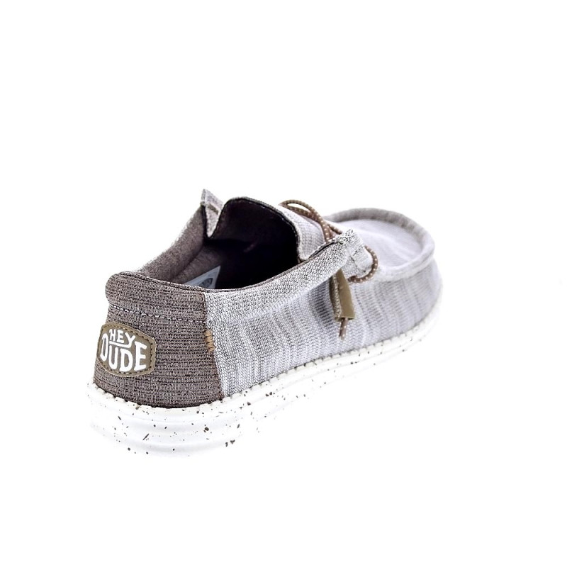 Mocasines Hey Dude zapatos Hombre modelo Wally Stretch Mix Marrón 