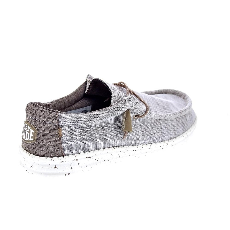 Mocasines Hey Dude zapatos Hombre modelo Wally Stretch Mix Marrón 