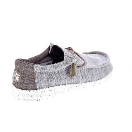 Mocasines Hey Dude zapatos Hombre modelo Wally Stretch Mix Marrón 