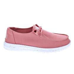 Mocasines Hey Dude zapatos Mujer modelo Wendy Slub Canvas Rosa 