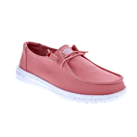 Mocasines Hey Dude zapatos Mujer modelo Wendy Slub Canvas Rosa 