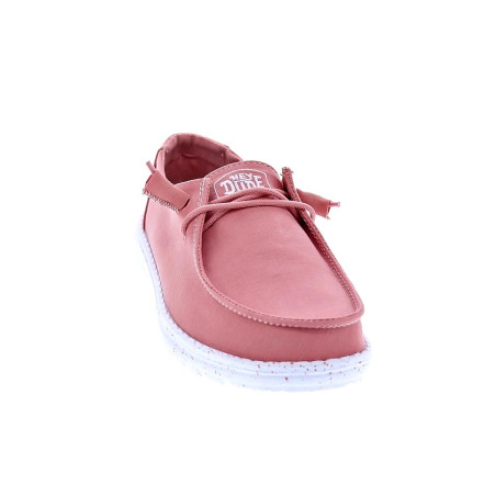Mocasines Hey Dude zapatos Mujer modelo Wendy Slub Canvas Rosa 