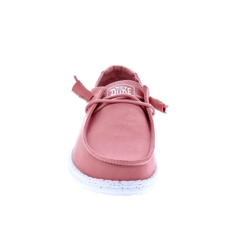 Mocasines Hey Dude zapatos Mujer modelo Wendy Slub Canvas Rosa 
