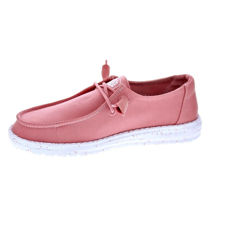Mocasines Hey Dude zapatos Mujer modelo Wendy Slub Canvas Rosa 