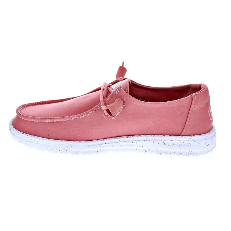 Mocasines Hey Dude zapatos Mujer modelo Wendy Slub Canvas Rosa 