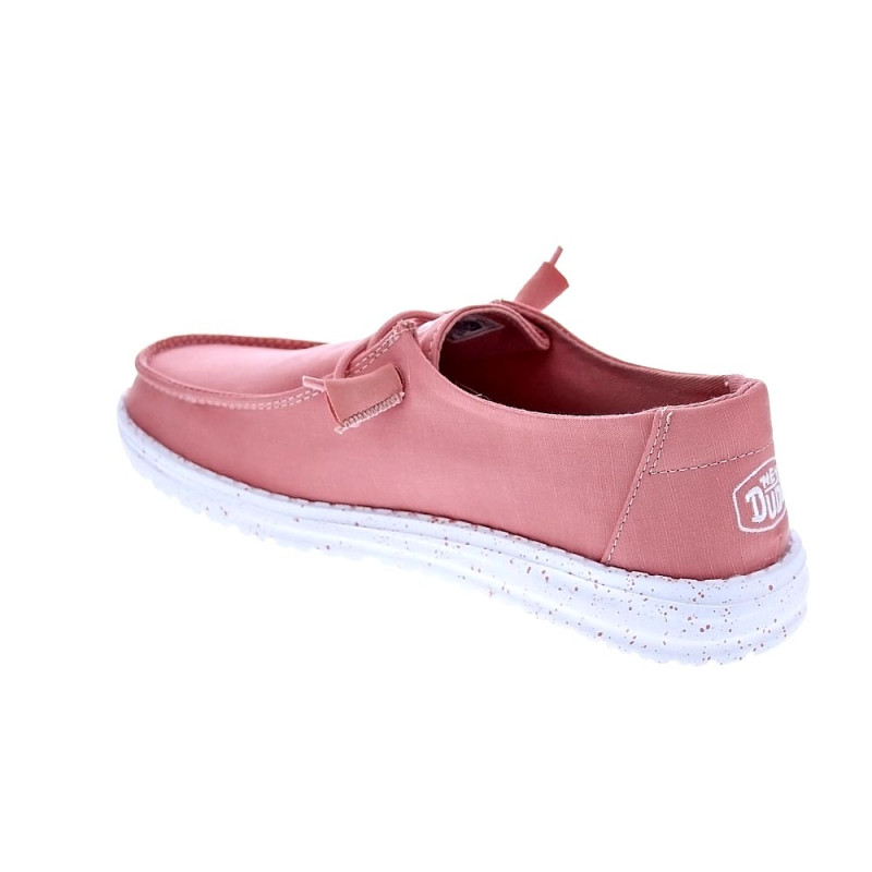 Mocasines Hey Dude zapatos Mujer modelo Wendy Slub Canvas Rosa 