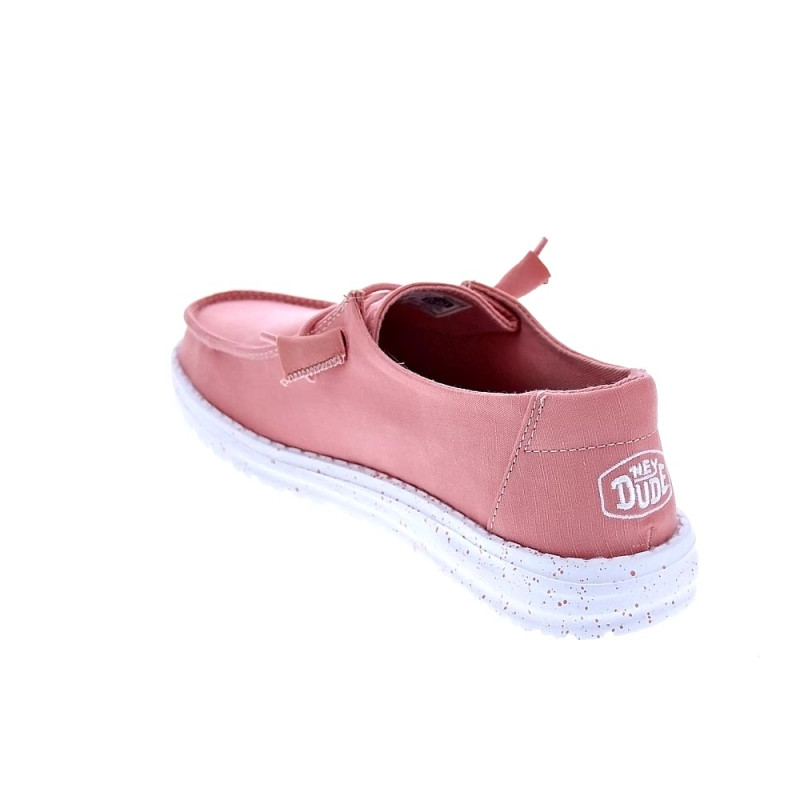Mocasines Hey Dude zapatos Mujer modelo Wendy Slub Canvas Rosa 