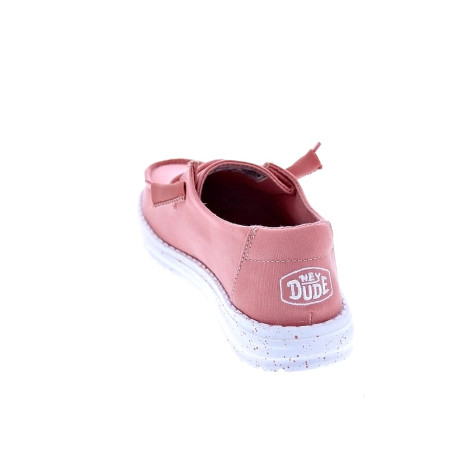 Mocasines Hey Dude zapatos Mujer modelo Wendy Slub Canvas Rosa 