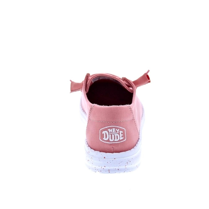 Mocasines Hey Dude zapatos Mujer modelo Wendy Slub Canvas Rosa 