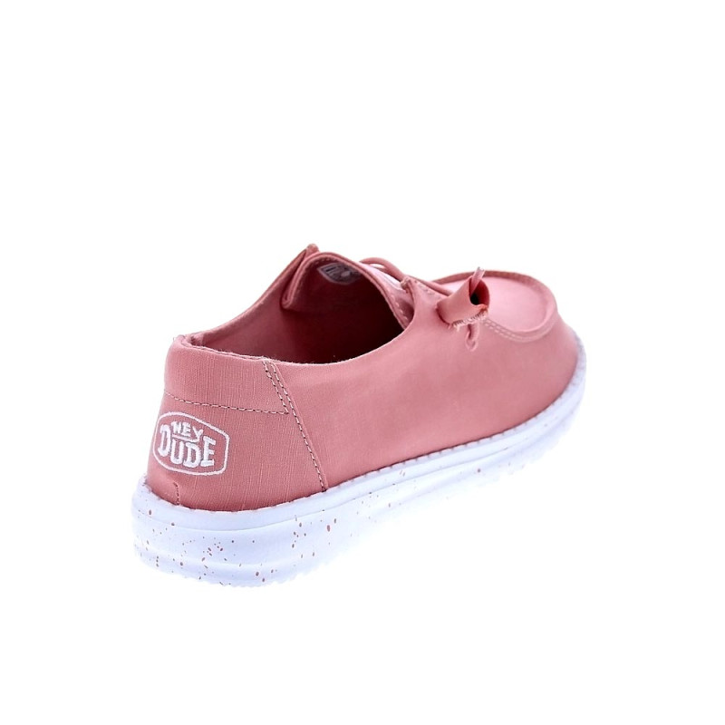 Mocasines Hey Dude zapatos Mujer modelo Wendy Slub Canvas Rosa 