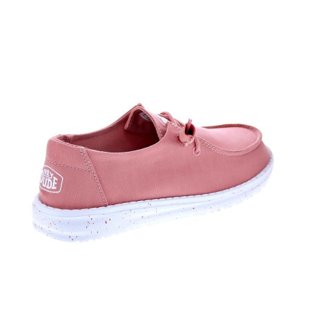 Mocasines Hey Dude zapatos Mujer modelo Wendy Slub Canvas Rosa 