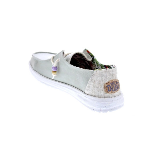 Mocasines Hey Dude zapatos Mujer modelo Wendy Natural Verde 