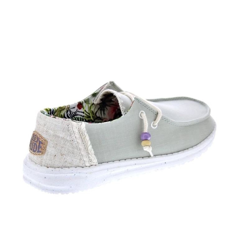 Mocasines Hey Dude zapatos Mujer modelo Wendy Natural Verde 
