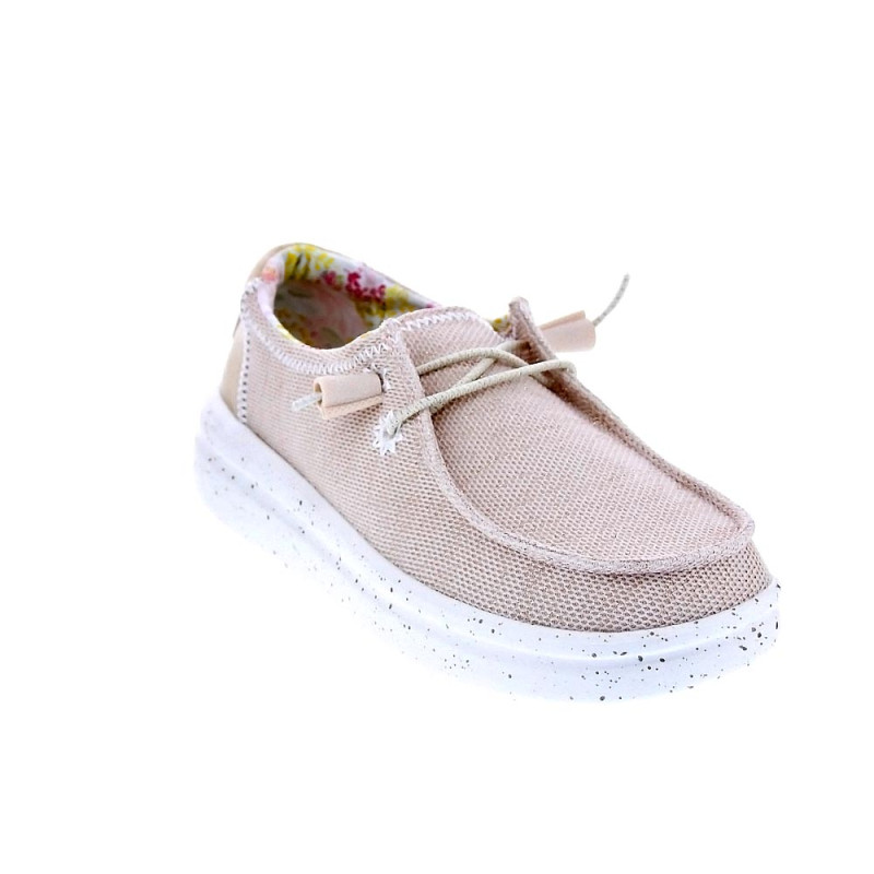 Mocasines Hey Dude zapatos Mujer modelo Wendy Rise Stretch Beige 