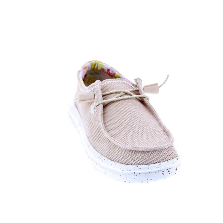 Mocasines Hey Dude zapatos Mujer modelo Wendy Rise Stretch Beige 