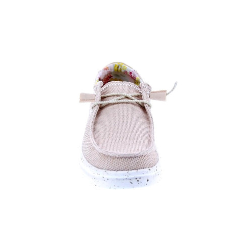 Mocasines Hey Dude zapatos Mujer modelo Wendy Rise Stretch Beige 