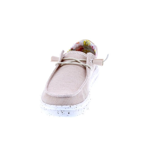 Mocasines Hey Dude zapatos Mujer modelo Wendy Rise Stretch Beige 
