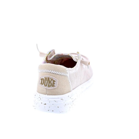 Mocasines Hey Dude zapatos Mujer modelo Wendy Rise Stretch Beige 