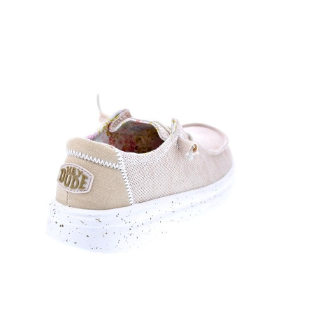 Mocasines Hey Dude zapatos Mujer modelo Wendy Rise Stretch Beige 