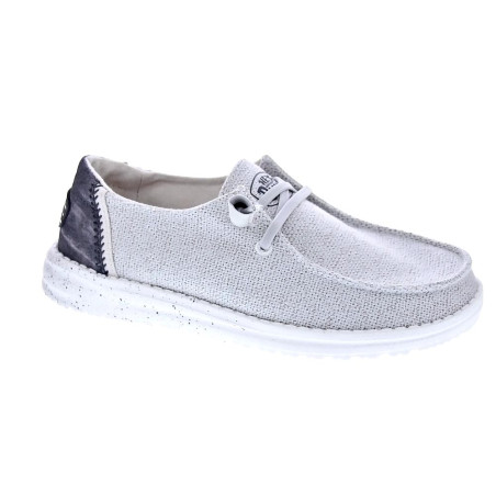 Mocasines Hey Dude zapatos Mujer modelo Wendy Woven Gris 