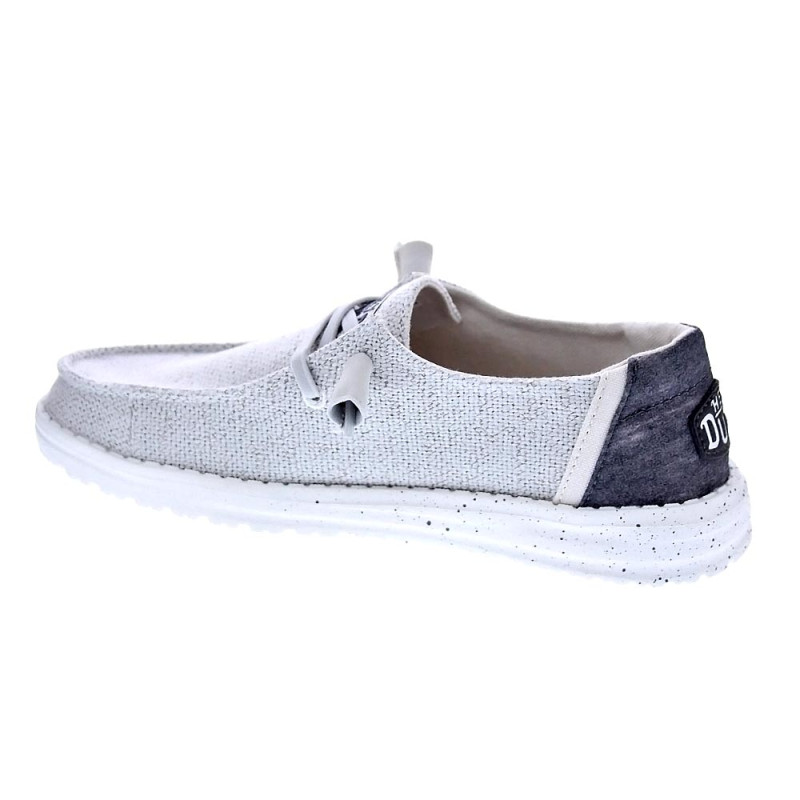 Mocasines Hey Dude zapatos Mujer modelo Wendy Woven Gris 