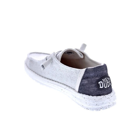 Mocasines Hey Dude zapatos Mujer modelo Wendy Woven Gris 