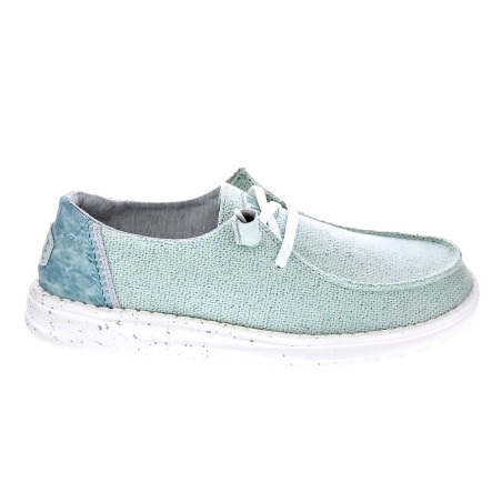 Mocasines Hey Dude zapatos Mujer modelo Wendy Woven Verde 