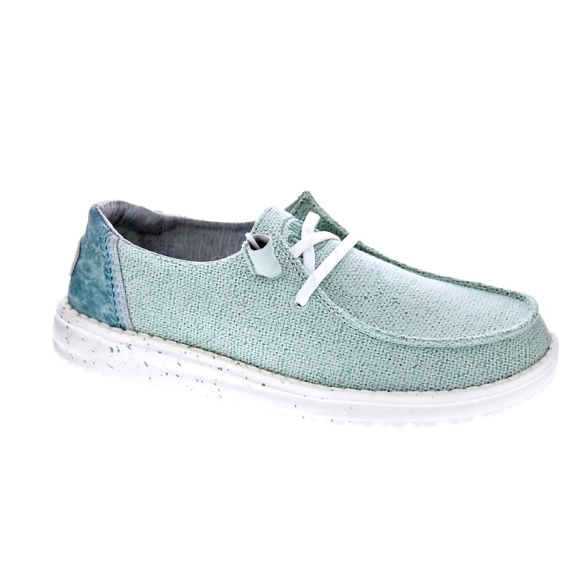 Mocasines Hey Dude zapatos Mujer modelo Wendy Woven Verde 