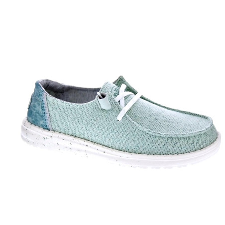 Mocasines Hey Dude zapatos Mujer modelo Wendy Woven Verde 