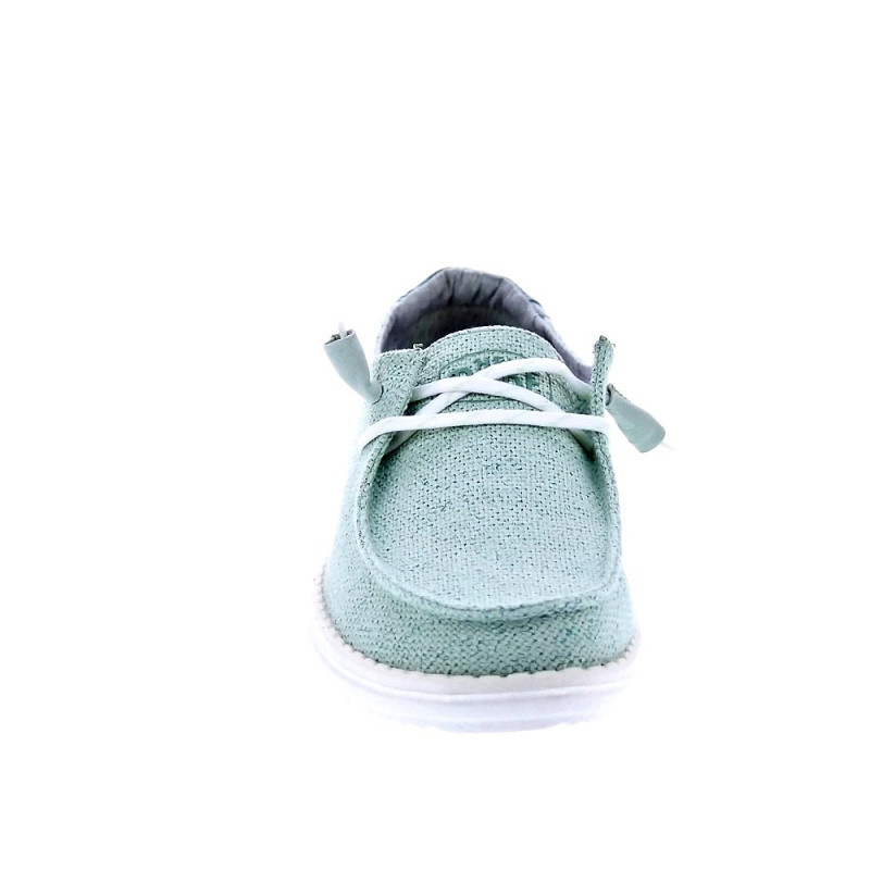 Mocasines Hey Dude zapatos Mujer modelo Wendy Woven Verde 