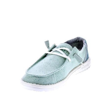 Mocasines Hey Dude zapatos Mujer modelo Wendy Woven Verde 