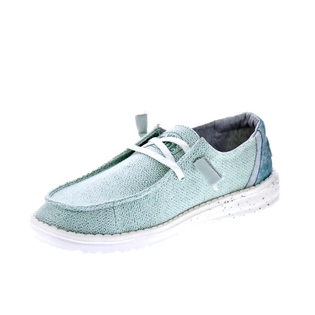 Mocasines Hey Dude zapatos Mujer modelo Wendy Woven Verde 