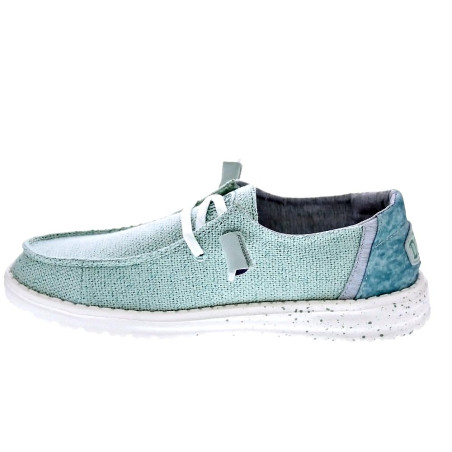 Mocasines Hey Dude zapatos Mujer modelo Wendy Woven Verde 