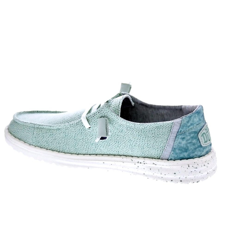 Mocasines Hey Dude zapatos Mujer modelo Wendy Woven Verde 