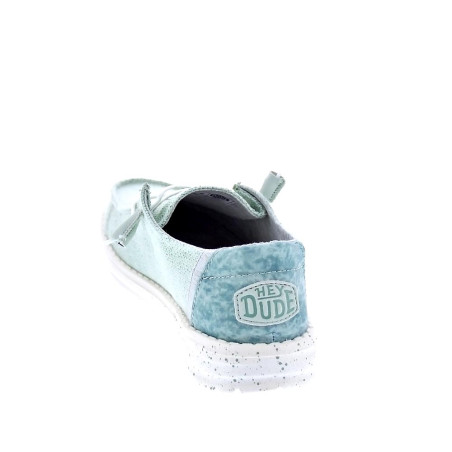 Mocasines Hey Dude zapatos Mujer modelo Wendy Woven Verde 