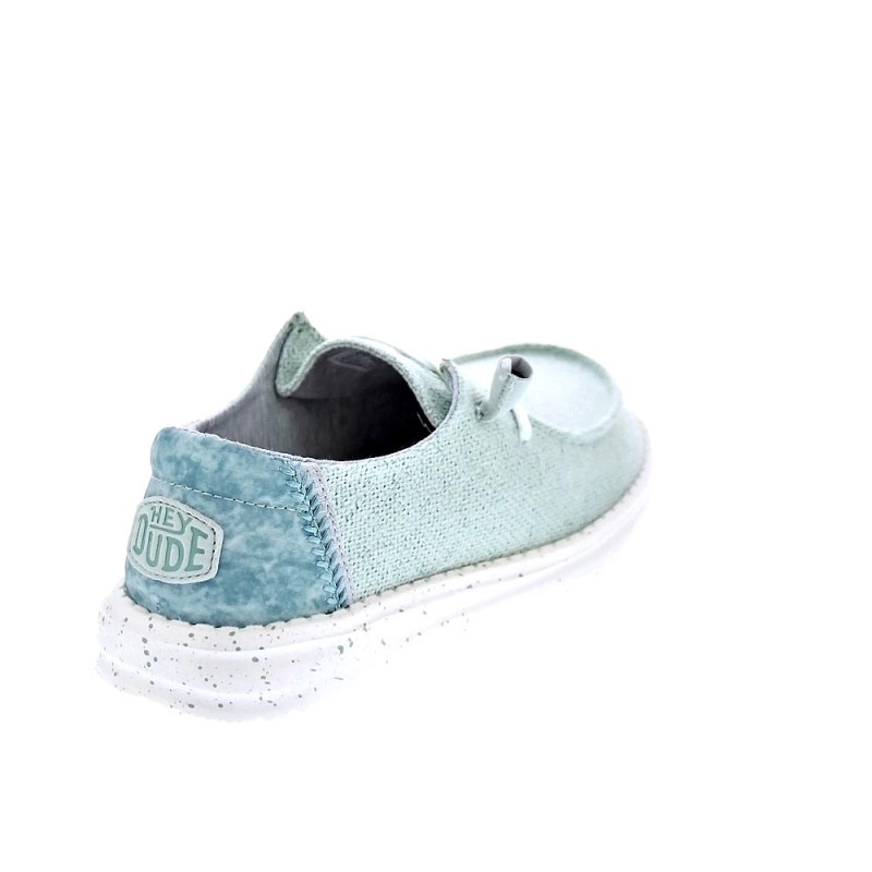 Mocasines Hey Dude zapatos Mujer modelo Wendy Woven Verde 
