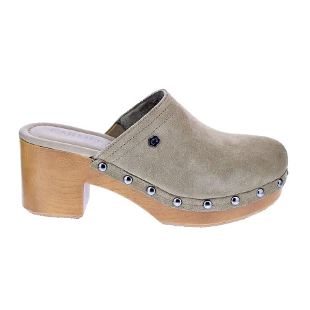 Zuecos Carmela zapatos Mujer modelo 160461 Beige 