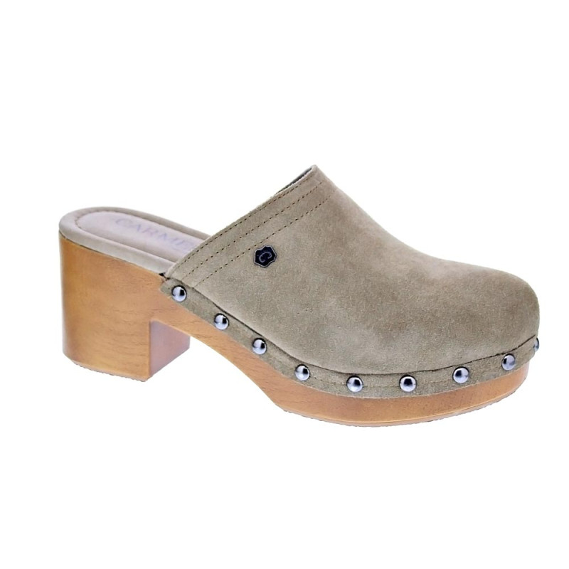 Zuecos Carmela zapatos Mujer modelo 160461 Beige 