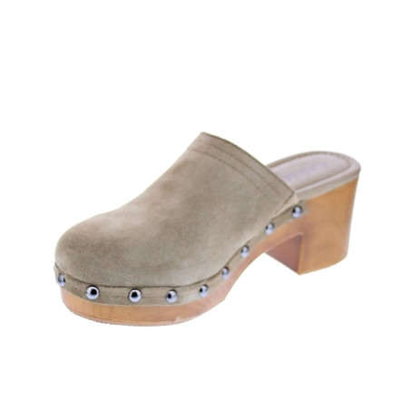 Zuecos Carmela zapatos Mujer modelo 160461 Beige 